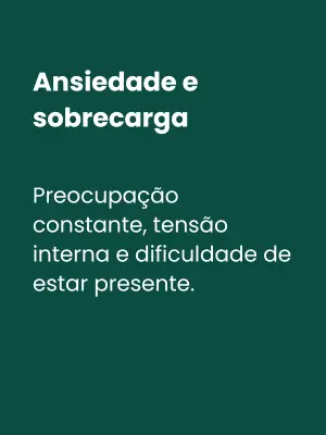 Terapia auxiliando paciente a gerenciar ansiedade e sobrecarga emocional