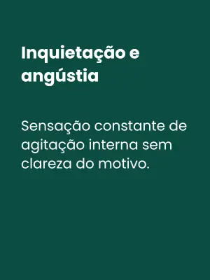Terapia ajudando paciente a lidar com inquietação e angústia