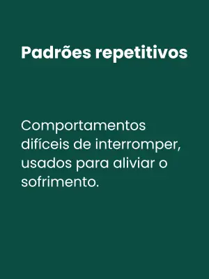 Sessão de psicoterapia para identificar e quebrar padrões repetitivos de comportamento