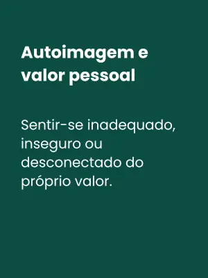 Terapia ajudando paciente a desenvolver autoestima e valor pessoal